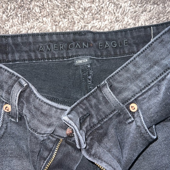 American eagle black jean shorts size 4 - Picture 2 of 4